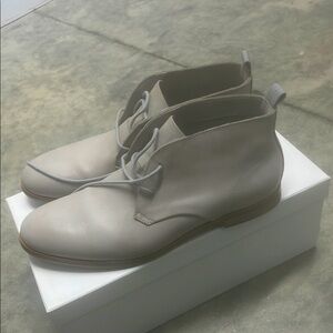 Calvin Klein Men's Gray Leather Boots - size 10 worn a couple times